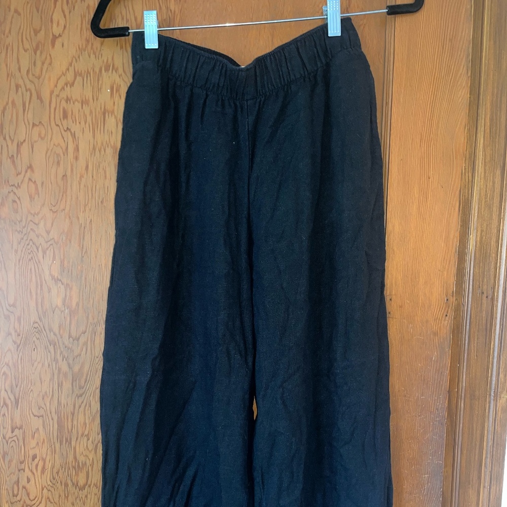 Abercrombie black linen pants